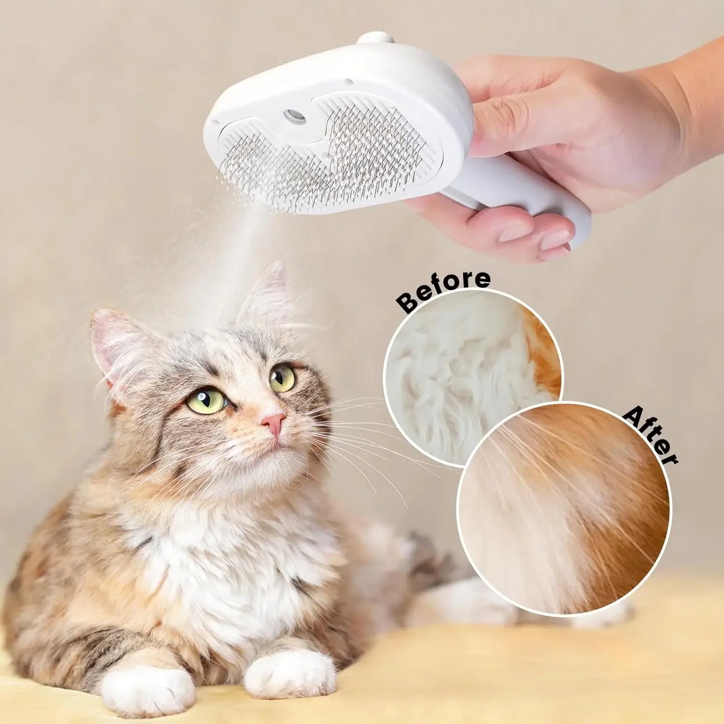 Pet Spray Grooming Comb Remove Floating Hair Fluffs Hair Water Steam Styling for Dogs Cats Accessories