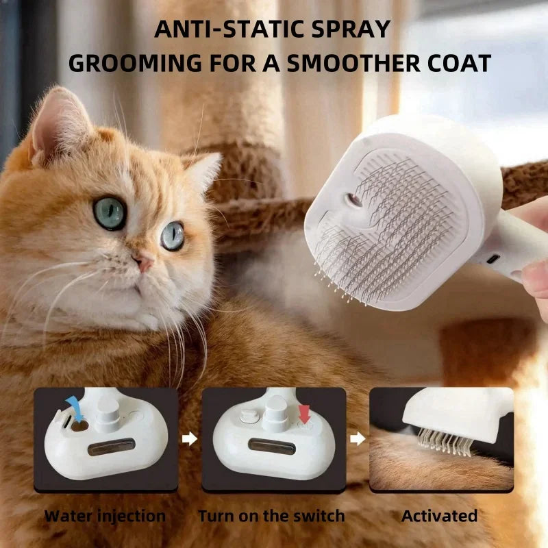 Pet Spray Grooming Comb Remove Floating Hair Fluffs Hair Water Steam Styling for Dogs Cats Accessories